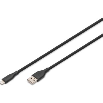 DIGITUS USB 2.0 aansluitkabel Type A-Lightning Silicon 0,5mS