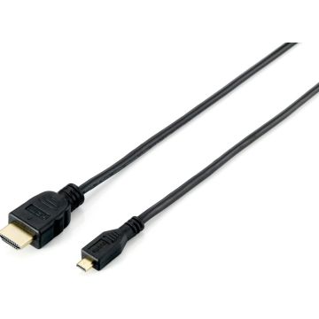 Equip 119309 High Speed HDMI to microHDMI Adapter Cable [1m,  M/M, black]
