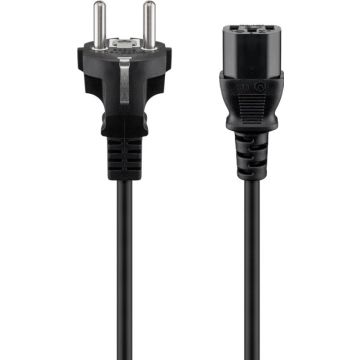 Cable power supply connection C13 2m Typ F, CEE 7/7 - C13