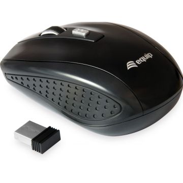 Equip Optische Reisemaus, Kabellos, zwart / 245104