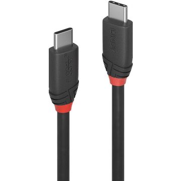 Lindy USB 3.1 Kabel Type C/C 3A zwart Line M/M 1.5m