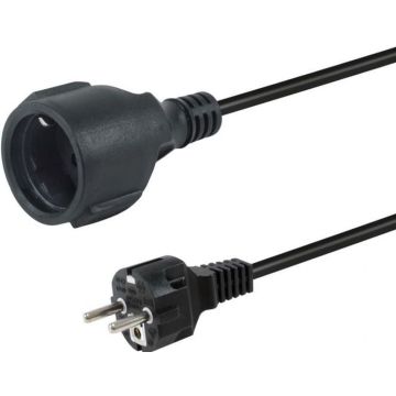 Equip stroomkabel Anschl. Schuko -> CEE7/3 3.00m zwart