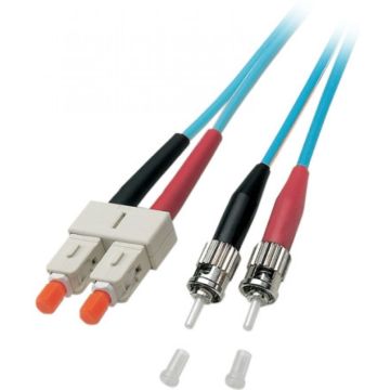 EFB Duplex Jumper SC-ST 50/125, OM3, LSZH, aqua, 3.0mm, 10m