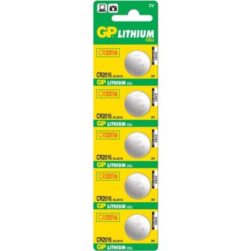 GP Batteries Lithium CR2016, Single-use