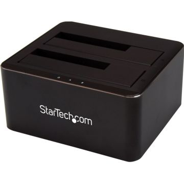 StarTech.com Dual-bay SATA HDD docking station voor 2 x 2.5/3.5" SATA SSDs/HDDs - USB 3.0