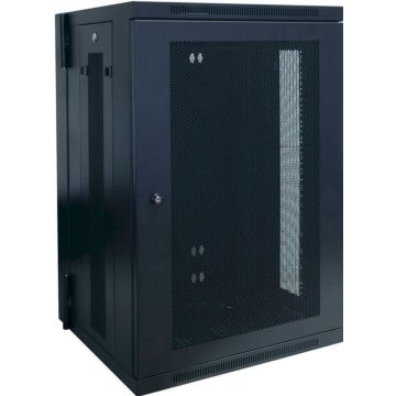 Eaton Tripp Lite Series 18U Wall Mount Rack Enclosure Server Cabinet Hinged w Door & Sides - Rack kast