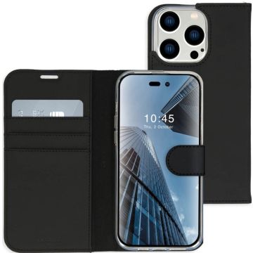 Accezz Wallet Softcase Bookcase iPhone 14 Pro Max - Zwart