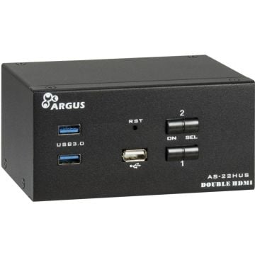 Inter-Tech IPC KVM Switch AC-22HUS HDMI, 4K@60Hz