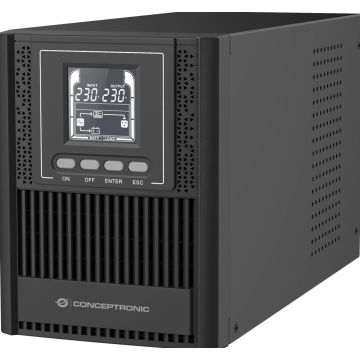 CONCEPTRONIC ZEUS USV 1000VA 900W Online UPS,IEC EPO Port