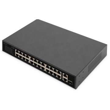 ZUB Digitus PoE Switch 24-port  1 xGE RJ45,1xSFP