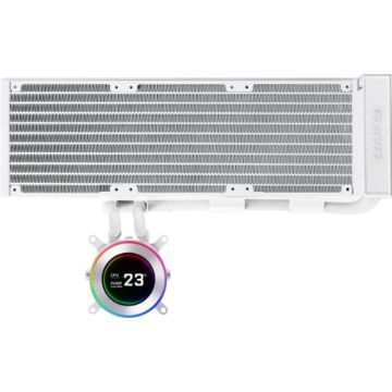 Lian Li Hydroshift II LCD-C 360N White - Waterkoeler