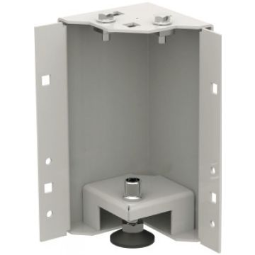 EFB 4 socketecken, nivellierbar, H=200 mm RAL7035, voor Schra