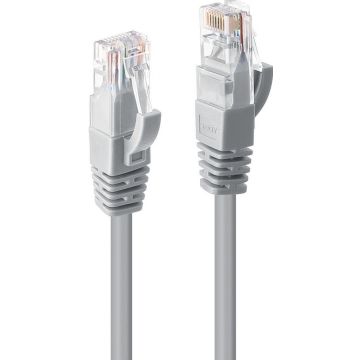 LINDY 0.5m CAT6 U/UTP Snagless Gigabit Network Cable. Grey