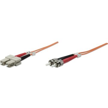 Intellinet LWL aansluitkabel ST/SC 10m Multimode OM1 oranje