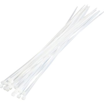 ZUB Logilink cable tie PA66 100pcs. Tranparent W: 4.4 mm, L: 400 mm