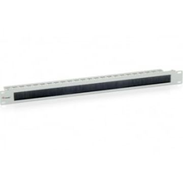 Equip 327411 19 inch cable management panel with brush [1U Black]