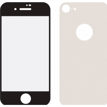 Mobilize Edge To Edge Gehard Glas Ultra-Clear Screen + Back Protector voor Apple iPhone 8 - Zwart