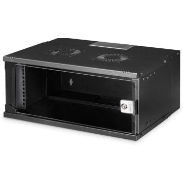Rack Digitus Wall Mounting SOHO Pro Black 4HE, 240x540x400