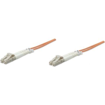 Intellinet LWL aansluitkabel LC/LC 5M Multimode OM2 oranje