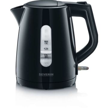 Waterkoker zwart 1.0ltr 2200W