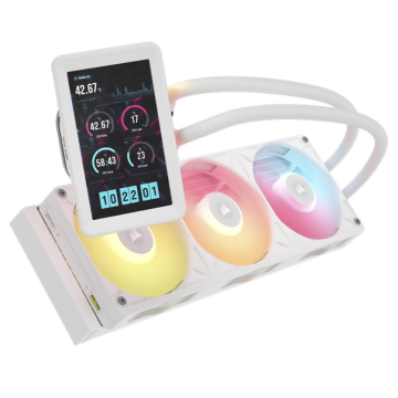 CORSAIR iCUE LINK TITAN II 360 RX LCD White - Waterkoeler