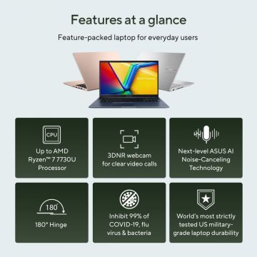 ASUS VivoBook 15 M1502YA-NJ590W - Scharnier 180 graden