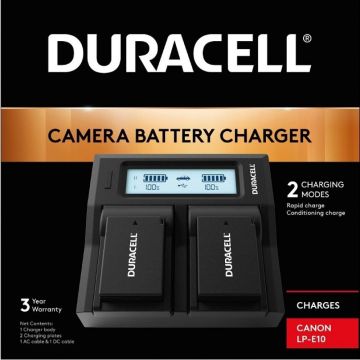Duracell LED Dual DSLR Battery Charger