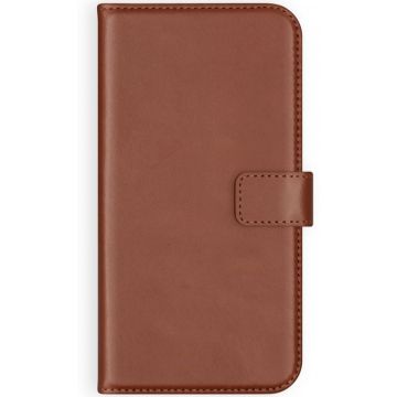 Selencia Echt Lederen Bookcase iPhone 11 Pro - Lichtbruin