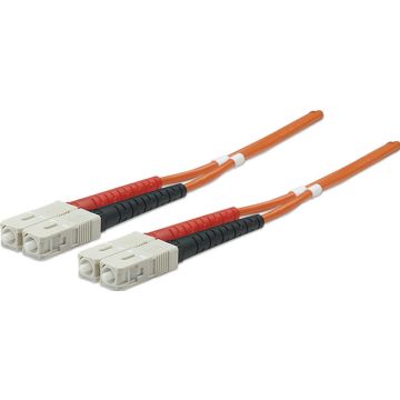 Intellinet LWL aansluitkabel SC/SC 2m Multimode OM2 oranje