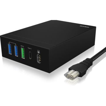 ICY BOX IB-CH504-QN USB LadegerÃ¤t bk