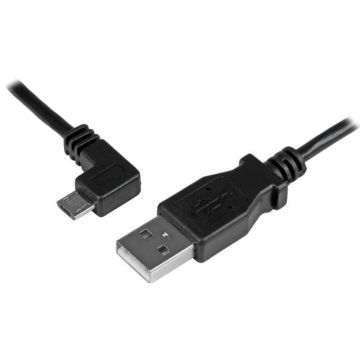 StarTech.com 0.5 m Micro-USB Oplaad en sync kabel MM - linksgehoekte Micro-USB