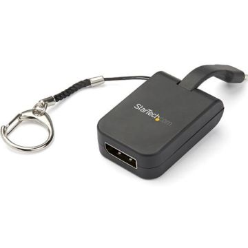 StarTech.com USB-C naar DisplayPort adapter - 4K 60Hz DP adapter met ingebouwde flex kabel en sleutelhanger (CDP2DPFC)