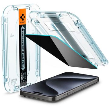 Spigen GLAS.tR EZ Fit - Schermbeschermer voor mobiele telefoon