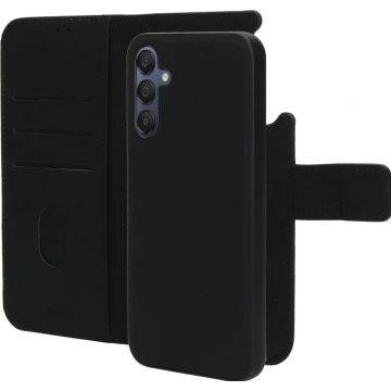 Mobiparts Leather 2 in 1 Wallet Case Samsung Galaxy A15 Black (Galaxy A15 5G) zwart