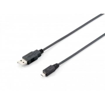 Equip 128594 USB 2.0 Cable [1m, A/M -> Micro B/M, black]