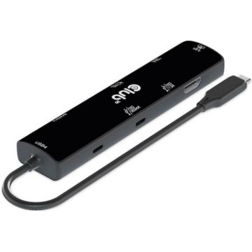 USB4 Gen3x2 Type-C 6-in-1 Hub with HDMI8K60Hz or 4K120Hz 2xUSB Type-A(10G) Ethernet RJ45(2.5G) and 2xUSB Type-C 1x Data(10G) and 1xPD3.0 charging 100 watt