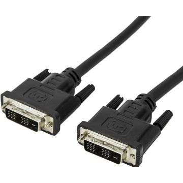 Techly DVI-D Single-Link Kabel St/St zwart 5m