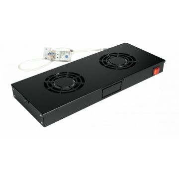Equip Lüftermodul 19" voor Serverschränke, 4xLüfter RAL9005