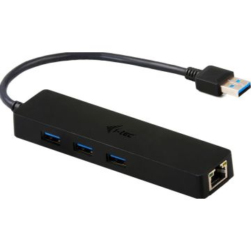 i-Tec USB 3.0 Slim HUB 3 Port + Gigabit Ethernet Adapter - Hub
