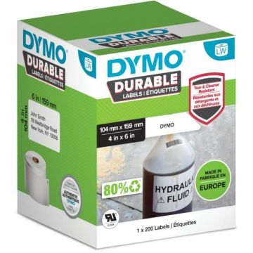 DYMO LW-kunsstof-Etiketten, 1 rol a 200 Etiketten