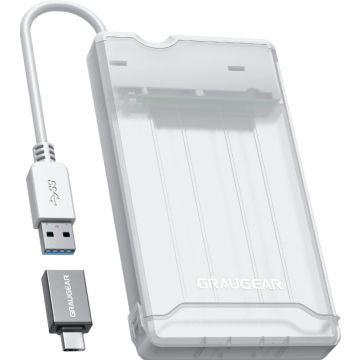 Graugear externes Festpl.Gehäuse 2,5""HDD/SSD USB 3.2 Alu