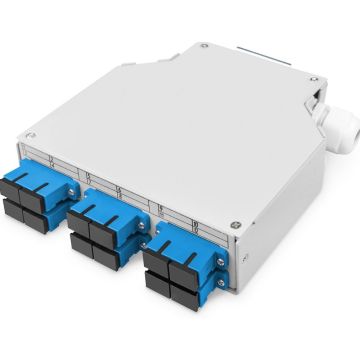 Fiber DIN Rail Box Preassembled SM 6 SC