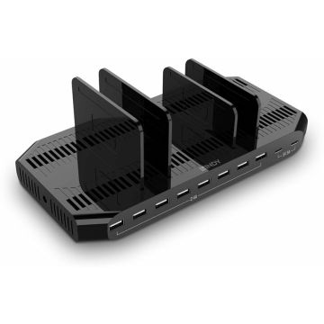 LINDY 120W 10 Port USB-Laadstation voor 10 Tablets/Smartphone