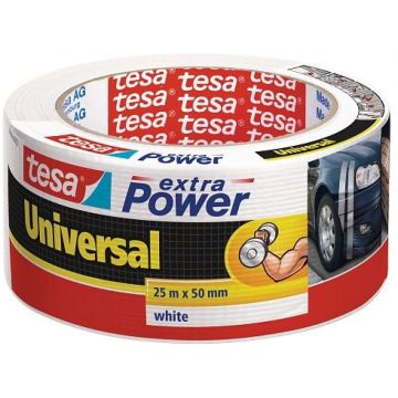 PLAKBAND TESA UNIVERSAL EXTRA POWER 50MMX25M WIT