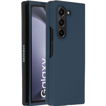 Accezz Liquid Silicone Backcover Samsung Galaxy Z Fold 5 - Donkerblauw