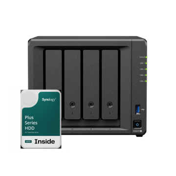 Synology DS925+ 4Bay 64TB NAS met 4x 16TB Synology Plus HDD - NAS-server