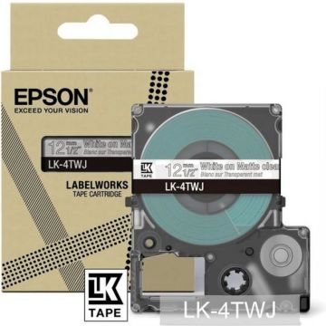 Epson LabelWorks LK-4TWJ - Wit op mat doorzichtig