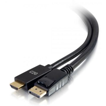 C2G 6ft DisplayPort Male to HDMI Male Passive Adapter Cable - 4K 30Hz