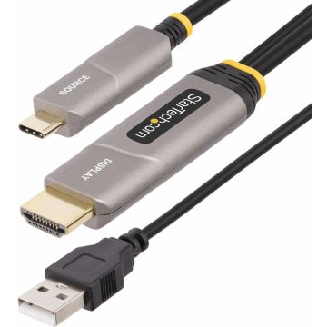 StarTech.com 50ft (15.2m) USB-C to HDMI 2.0 Active Optical Cable, 4K 60Hz - HDMI-kabel