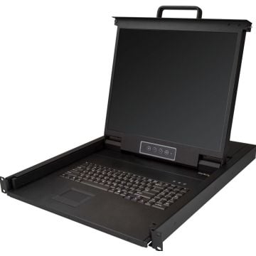 StarTech.com 1U 1 port KVM rack console  VGA  19"  1280x1024  US keyboard (QWERTY) - KVM-console